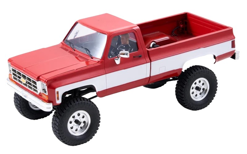 FMS FCX18 Chevrolet K10 V2 1/18 4x4 Röd Komplett