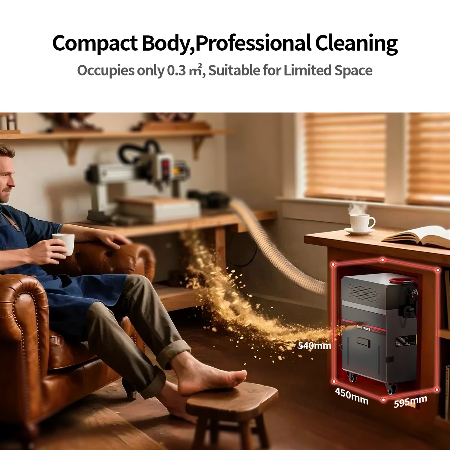 Twotrees CNC Machine Vacuum Cleaner M2