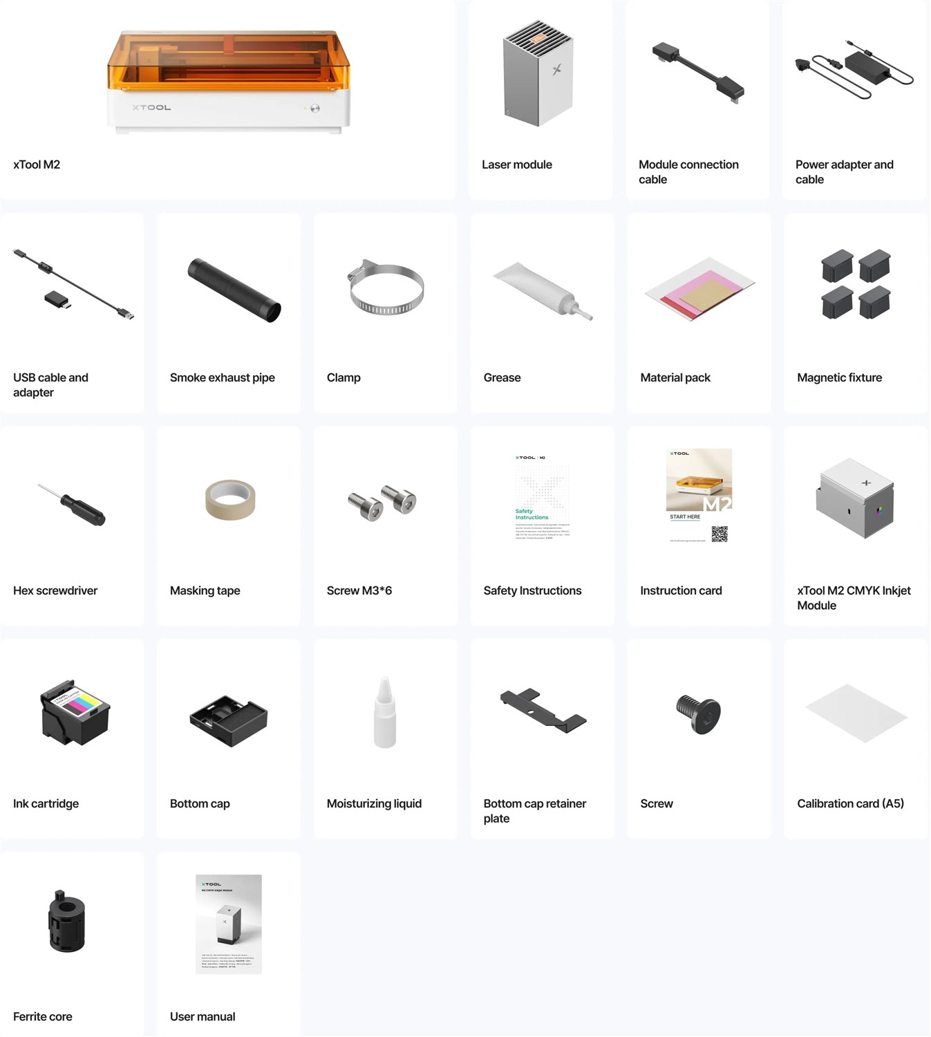 xTool M2 20W Color Print & Cut Bundle