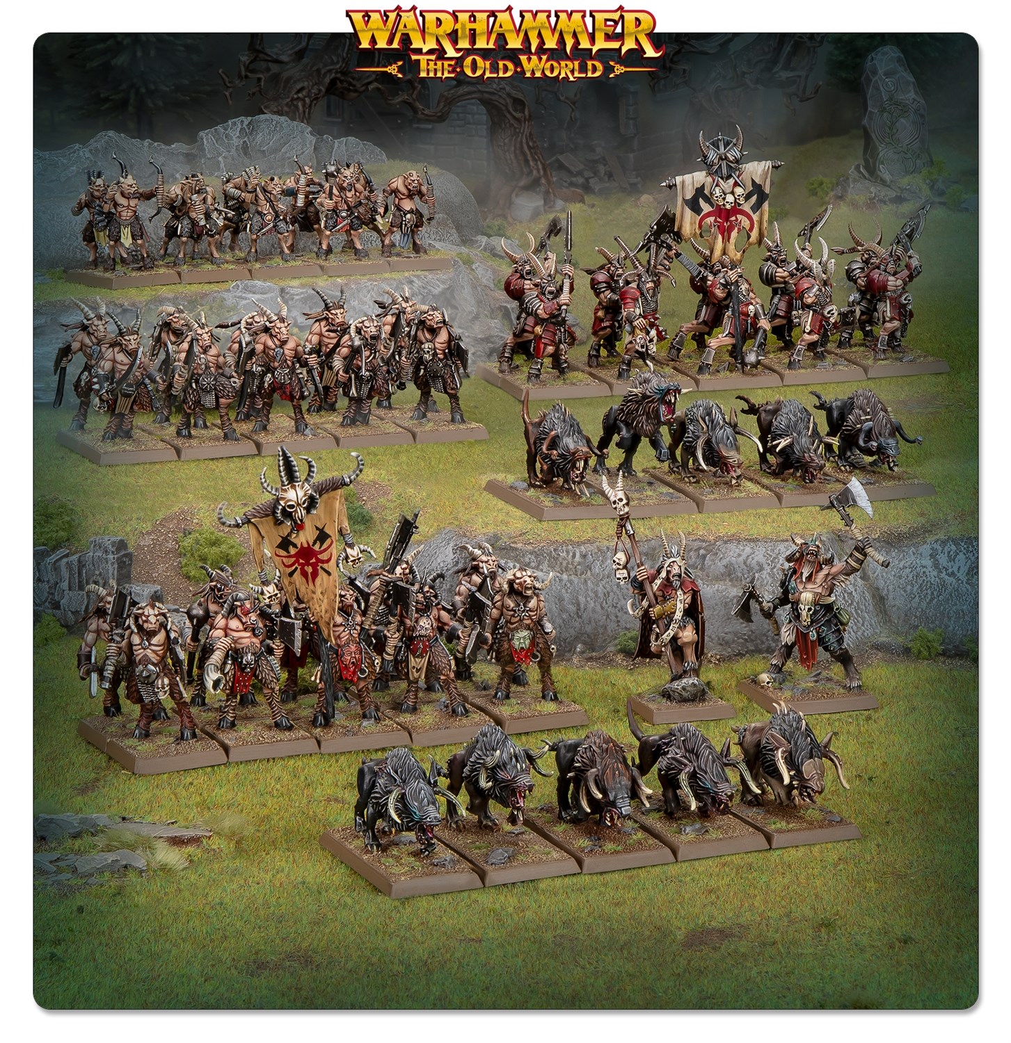 The Old World Beastmen - Battle March Army