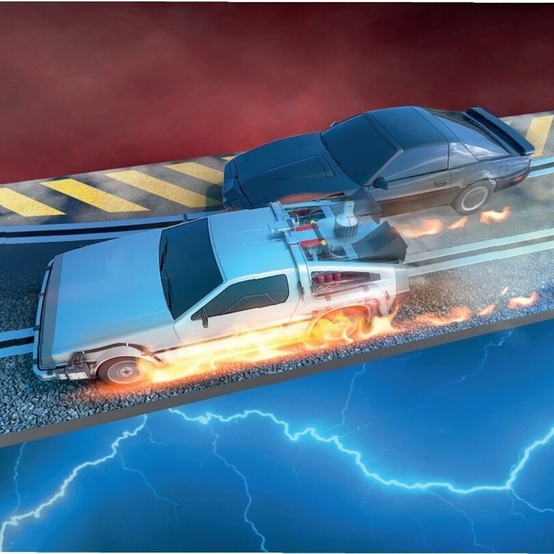 Scalextric Bilbane - Time Machine vs K.I.T.T