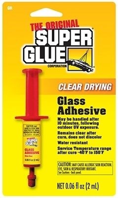 Zap Super Glue Glass Adhesive 2ml