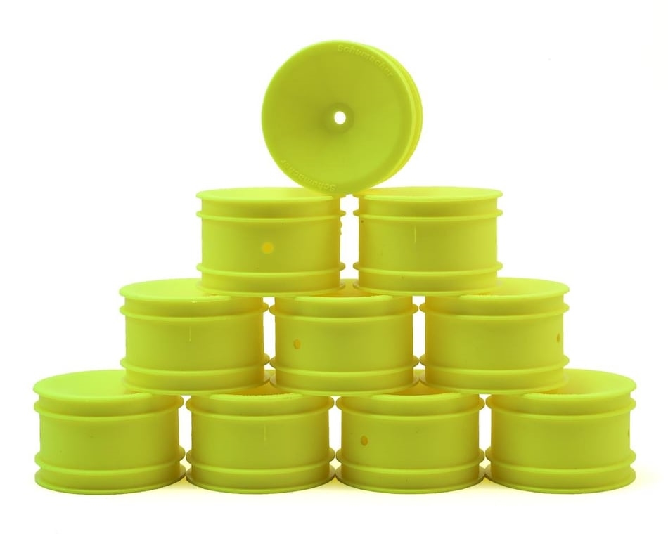 U7461 Wheel Rear 4WD Neon Yellow 1/10 (10)