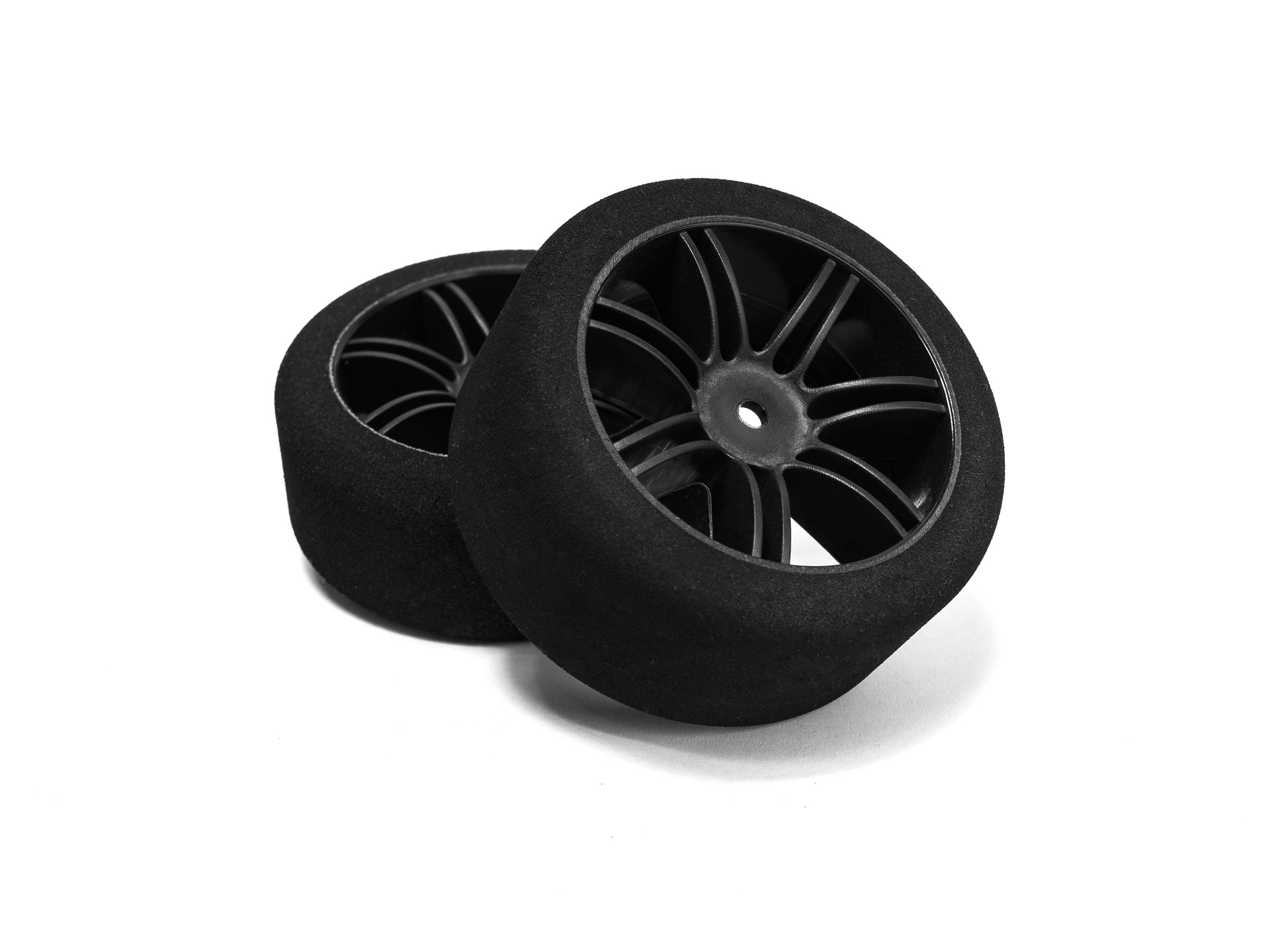 Hotrace 1/10 Rear Foam Shore 35 Carbon Rim (2)