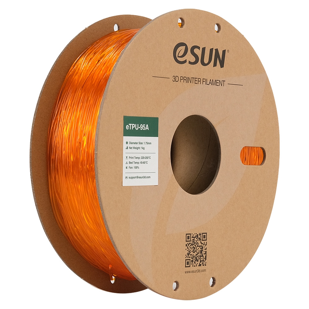 ETPU-95A 1,75 mm transparent oransje 1 kg