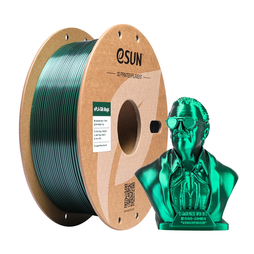 EPLA-SILK MAGIC 1,75mm BLACK GREEN 1kg 3D-filament