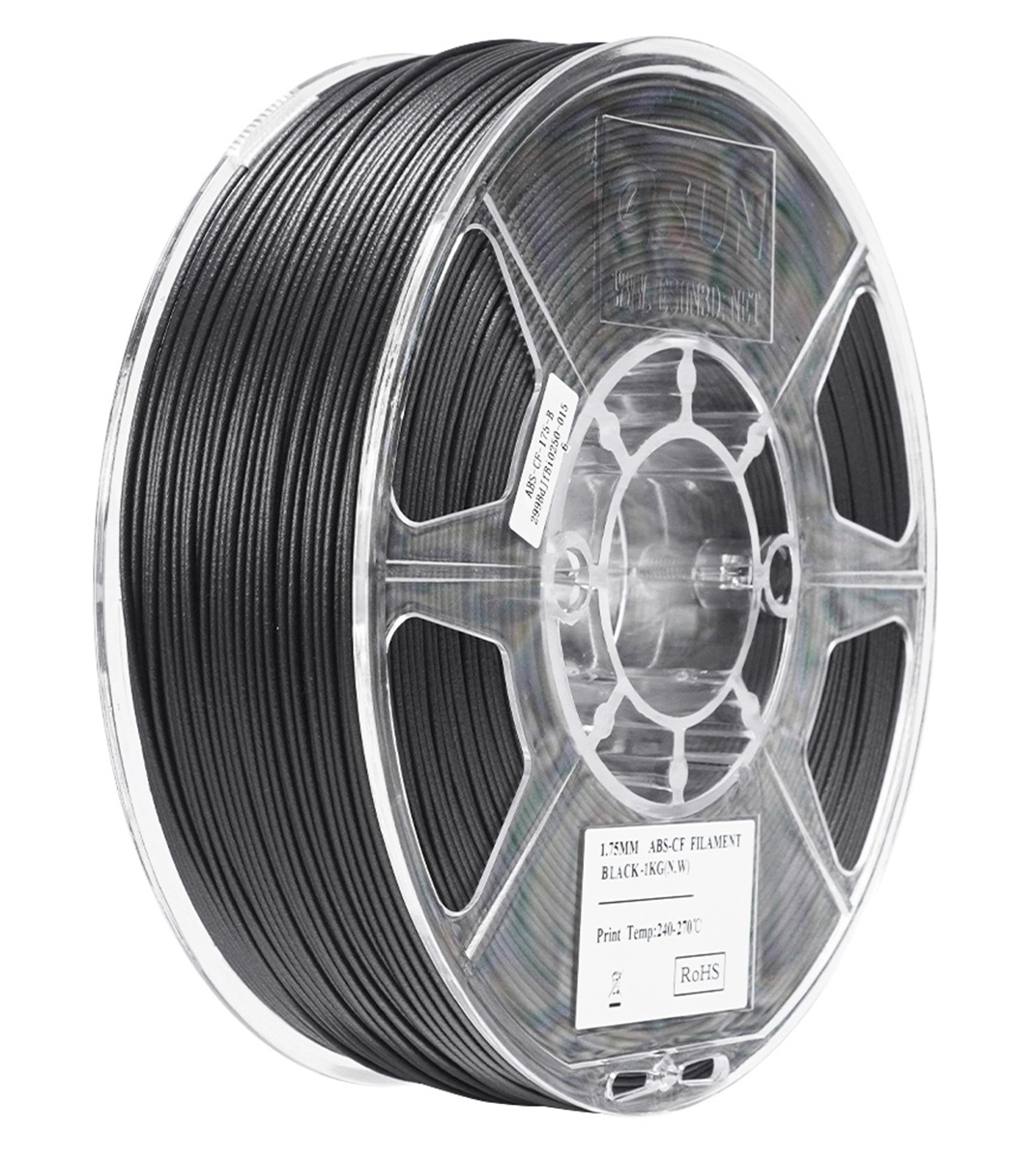 eSun eABS-CF 1,75 mm 1 kg – svart